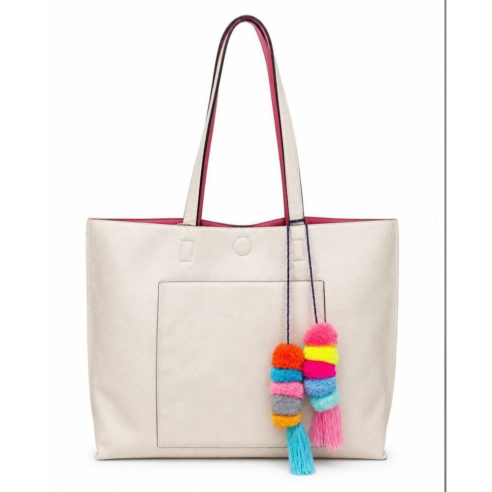Codogirl Large Design Lab Reversible Tote Bag Multicolored Champagne Pearlescent